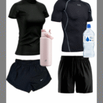 Conjunto de roupa fitness para o casal
